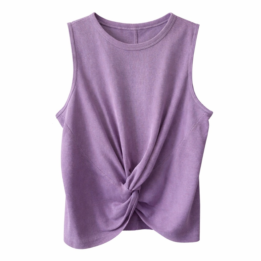Lululemon Crescent Ribbed Tank Top Purple Asia Exclusive Size 6